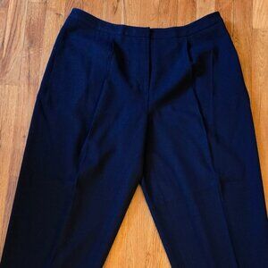 Talbots VTG Italian Wool Trousers Pleated Tapered Leg Size 18 Tailored Classic